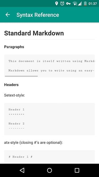 MarkdownX安卓手机版APP v1.0.1