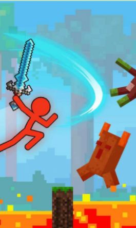 火柴人工艺战斗冒险游戏手机版（Stickman vs Craftland） v2.2.2