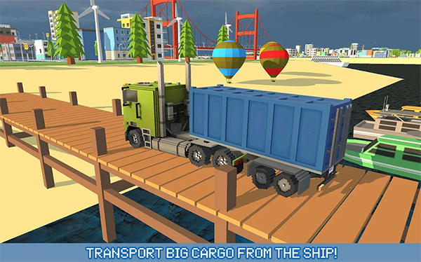 像素卡车城市运输游戏手机版（Blocky Truck Urban Transport） v2.6