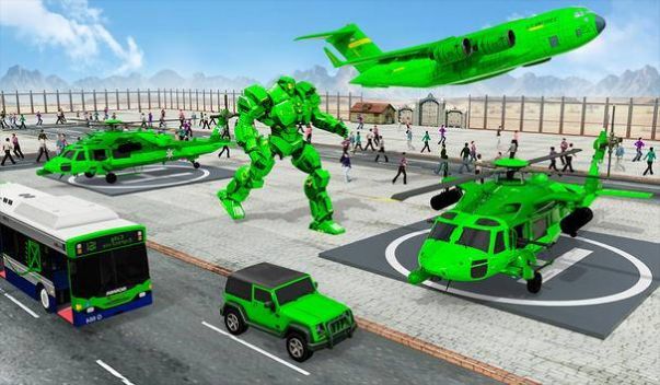 Army School Bus Robot Car Game中文版游戏下载 v2