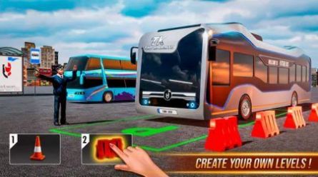 现代巴士车道停车场3D游戏官方最新版（Modern Bus Drive Parking 3D） v2.93.4