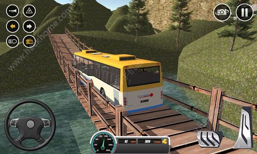 越野巴士司机中文安卓版（Uphill offroad bus driving sim）图片1