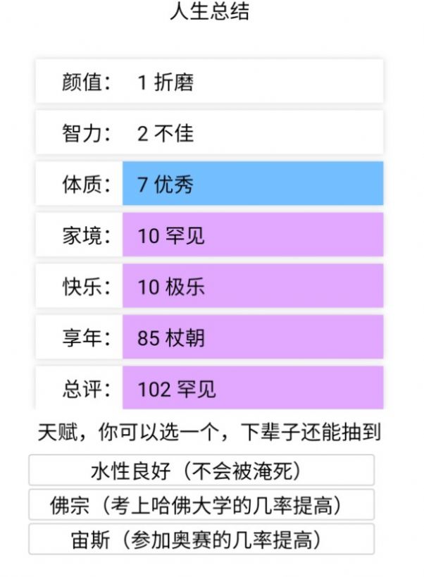 人生重开模拟器2000体质版下载 v3.7