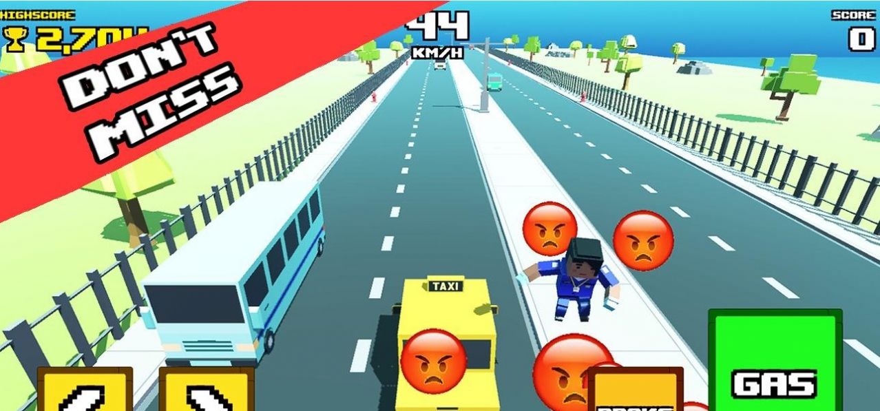 出租车疯狂之路游戏最新版（Crazy Road Taxi Madness） v0.1