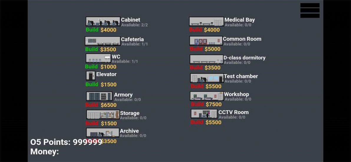 scp建造者收容中文版游戏下载 v1.1.0.0