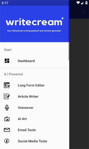 writecream智能AI写作app免费下载 v5.0