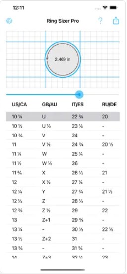 Ring Sizer Pro测量戒指尺寸软件app安卓版下载 v1.0