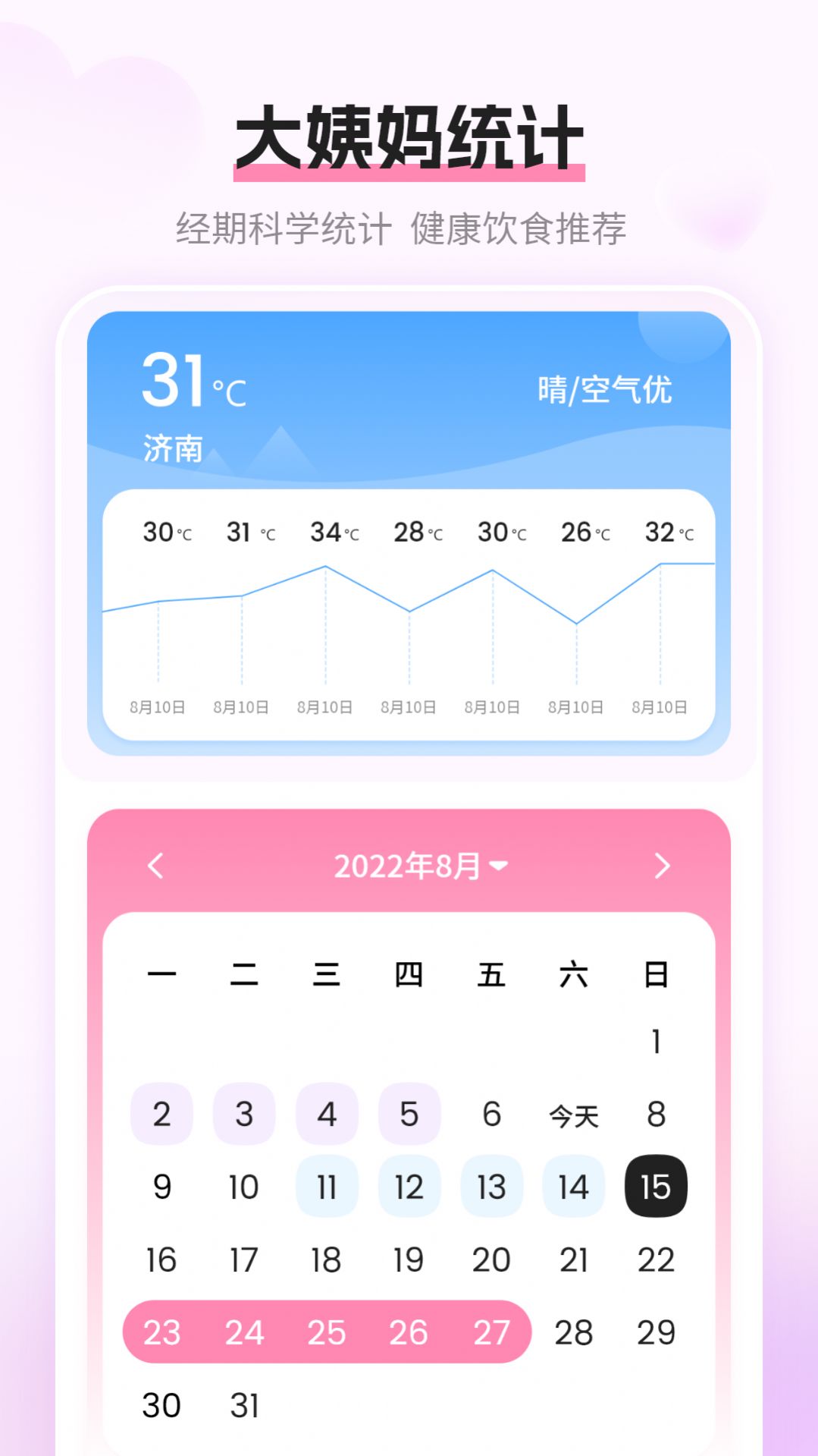 姨妈月经期记录软件官方下载 v4.0